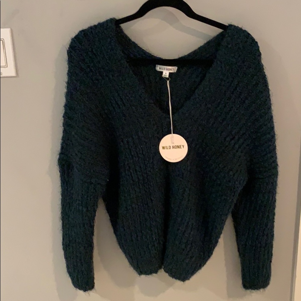 New green sweater